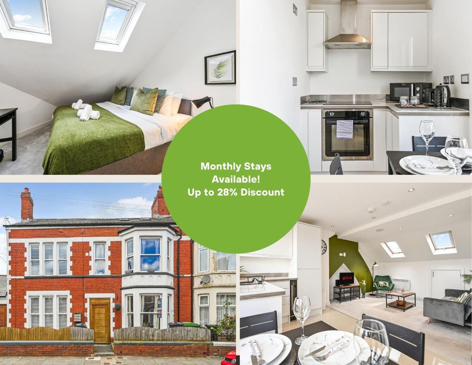 Family 1 Bed Apt Near Cardiff City Centre, Free Parking, Quiet, Secure Neighbourhood Εξωτερικό φωτογραφία